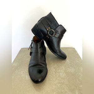Black vegan leather boots